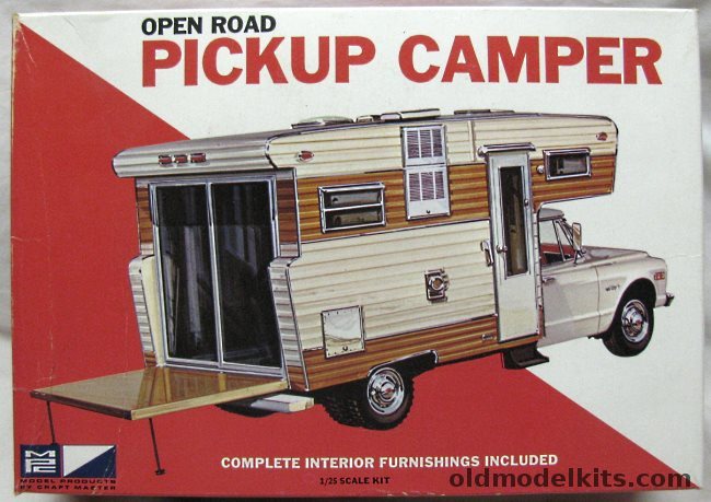 MPC 1/25 Chevrolet Open Road Pickup Camper Truck - With Full Camper Interior, 403-300 plastic model kit